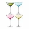 LSA International Polka Champagne Saucer 235 Ml Pastel Assorted X 4 Pcs 1 LSA International Polka Champagne Saucer 235 Ml Pastel Assorted X 4 Pcs