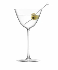 LSA International Borough Martini Glass 195 ml Clear X 4 Pcs