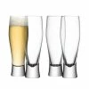 LSA International Bar Lager Glass 400ml Clear X 4pcs