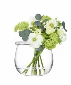 LSA International Collar Vase H 15 Cm Clear