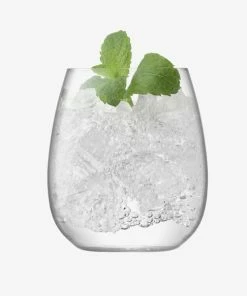 LSA International Borough Stemless Glasses Set Of 4 455 Ml Clear