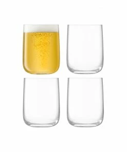 LSA International Borough Bar Glass 625ml Clear X 4pcs