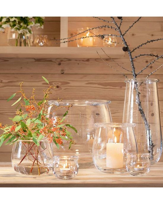 LSA International Collar Tealight Holder H 8 Cm Clear 3 LSA International Collar Tealight Holder H 8 Cm Clear