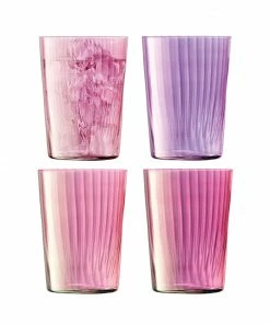 LSA International Gems Tumbler 560 ml Assorted Colours Garnet X 4 Pcs