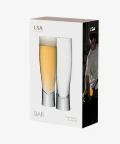 LSA International Lager Glass - Set Of 2 550ml