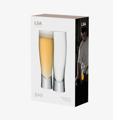 LSA International Lager Glass - Set Of 2 550ml 4 LSA International Lager Glass - Set Of 2 550ml