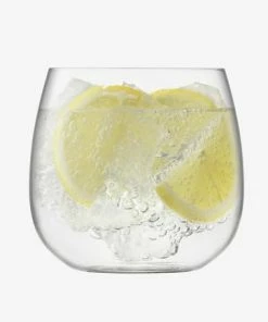 LSA International Borough Stemless Glasses Set Of 4 370 Ml Clear
