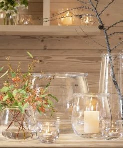 LSA International Collar Lantern Vase H 20 Cm Clear