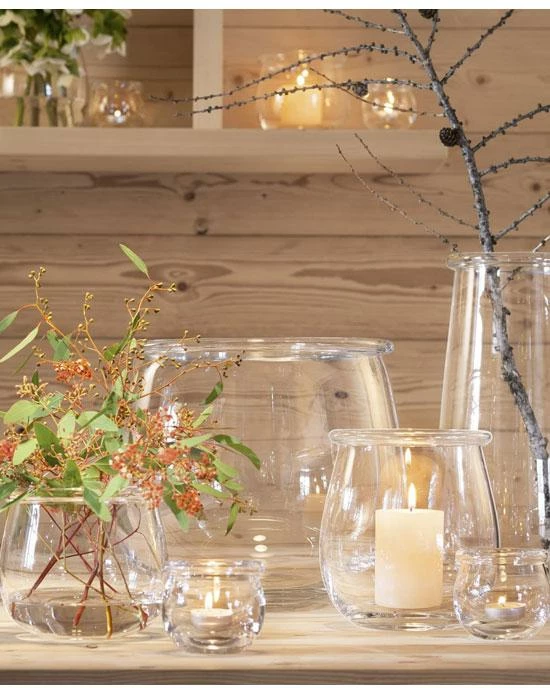 LSA International Collar Lantern Vase H 20 Cm Clear 3 LSA International Collar Lantern Vase H 20 Cm Clear