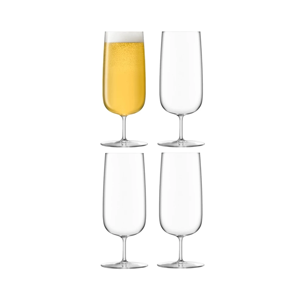 LSA International Borough Pilsner Glass 440 ml Clear X 4 Pcs 4 LSA International Borough Pilsner Glass 440 ml Clear X 4 Pcs