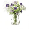LSA International 23cm Glass Open Posy Vase 1 LSA International 23cm Glass Open Posy Vase