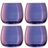LSA International Set of 4 Aurora Polar Violet Stemless Glasses - 370ml 2 LSA International Set of 4 Aurora Polar Violet Stemless Glasses - 370ml
