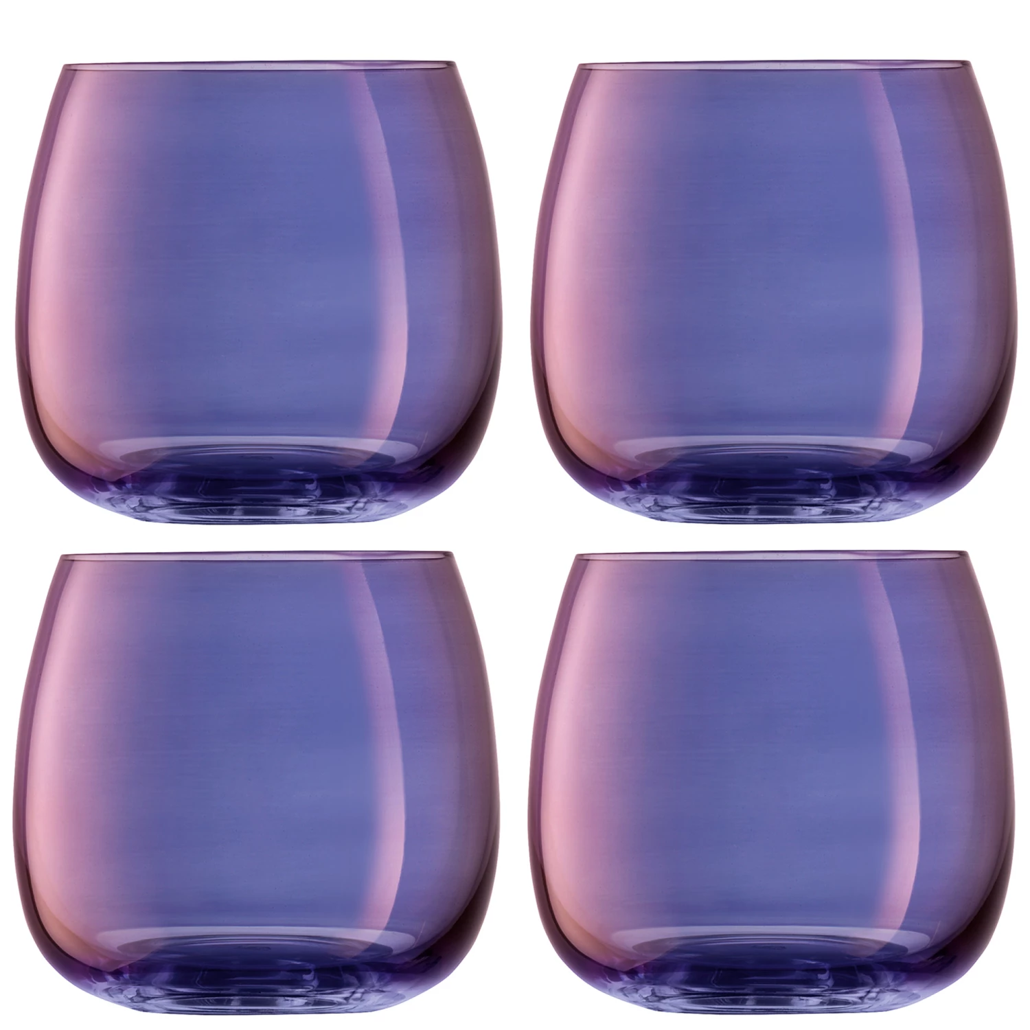 LSA International Set of 4 Aurora Polar Violet Stemless Glasses - 370ml 3 LSA International Set of 4 Aurora Polar Violet Stemless Glasses - 370ml