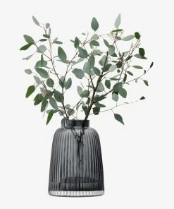 LSA International 26cm Grey Pleat Vase 6 LSA International 26cm Grey Pleat Vase