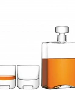 LSA International Cask Decanter & Tumblers Whisky Set