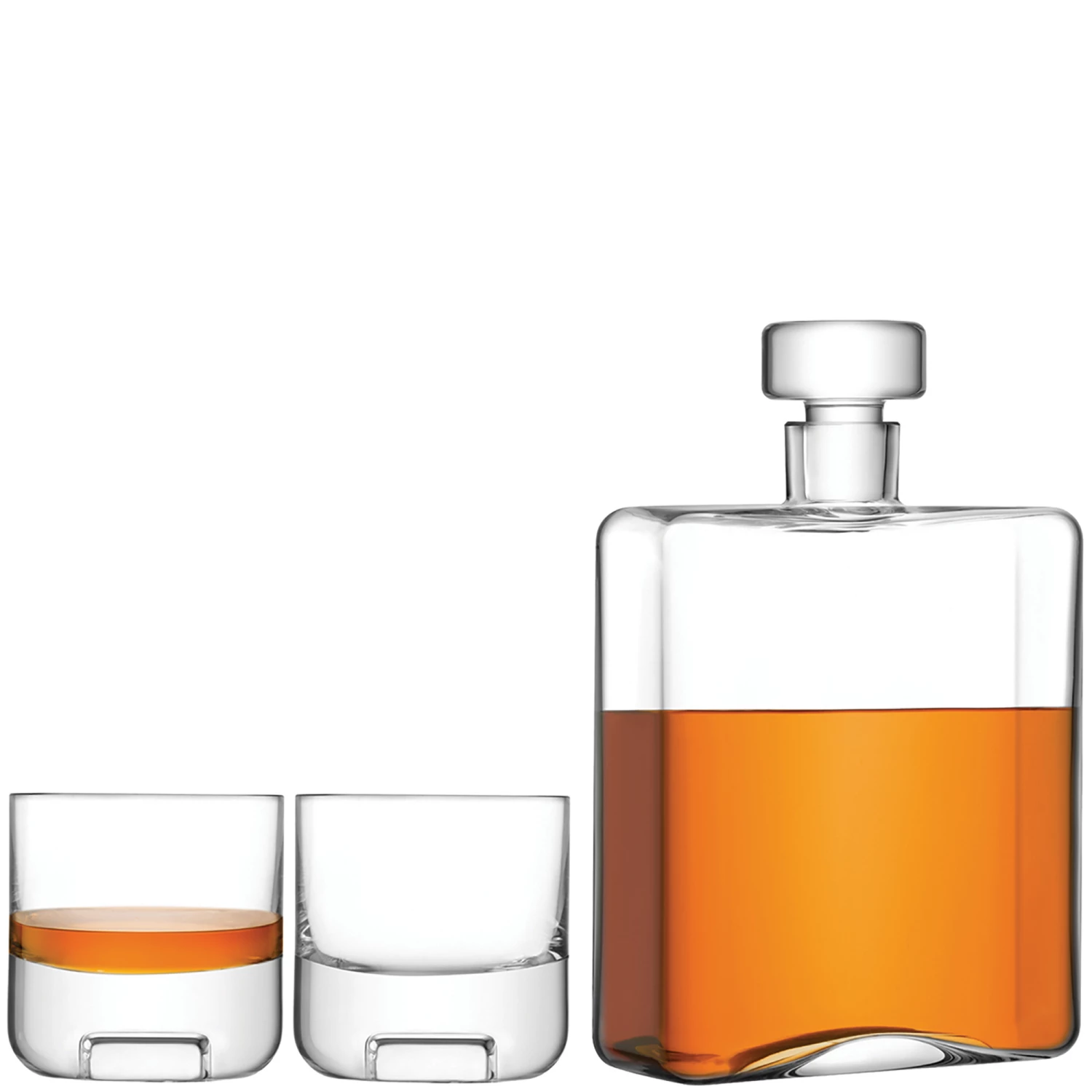 LSA International Cask Decanter & Tumblers Whisky Set 3 LSA International Cask Decanter & Tumblers Whisky Set