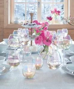 LSA International Set of 4 Pearl Mother of Pearl Tumblers 425ml