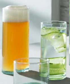 LSA International Canopy Beer Glass in Recycled Glass 520 Ml Clear X 4 Pcs