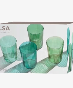 LSA International Gems Ripple Glass - Set of 8 14 LSA International Gems Ripple Glass - Set of 8
