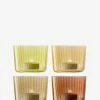 LSA International Gems Tealight Holder Set Of 4 Assorted Amber 2 LSA International Gems Tealight Holder Set Of 4 Assorted Amber