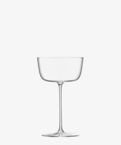 LSA International Set of 4 240ml Clear Borough Cocktail Saucer