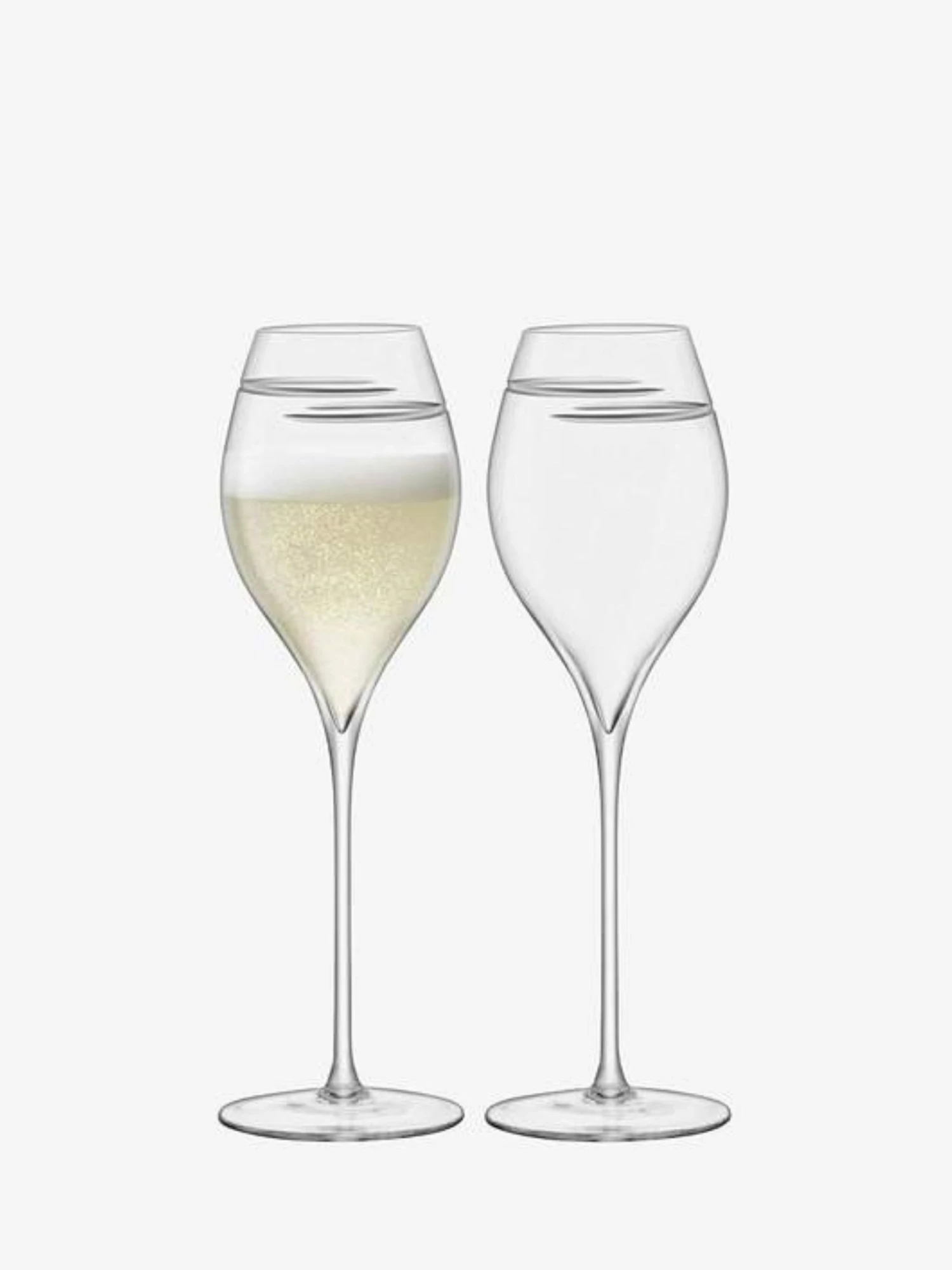 LSA International Set of 2 Verso Tulip Champagne Flutes 3 LSA International Set of 2 Verso Tulip Champagne Flutes