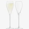 LSA International Wine Prosecco Glass 250 Ml Clear X 2