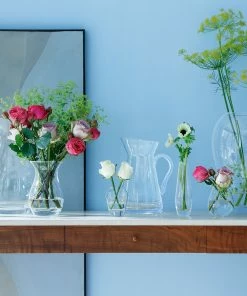 LSA International 9.5cm Clear Flower Mini Bouquet Vase 8 LSA International 9.5cm Clear Flower Mini Bouquet Vase