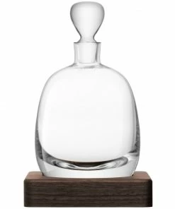 LSA International 1L Whisky Islay Decanter on a Walnut Base