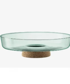 LSA International Canopy Re-Cycled Glass Planting Bowl with Cork Base 28cm