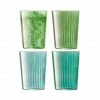 LSA International Gems Tumbler 560 ml Assorted Colours Jade X 4 Pcs