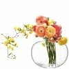 LSA International Mouthblown Glass Flower Curved Bouquet Vase H20cm 1 LSA International Mouthblown Glass Flower Curved Bouquet Vase H20cm