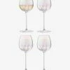 LSA International Set of 4 325ml Pearl White Wine Glasses 1 LSA International Set of 4 325ml Pearl White Wine Glasses