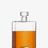 LSA International Cask Whisky Oblong 1 Litre Glass Decanter 2 LSA International Cask Whisky Oblong 1 Litre Glass Decanter