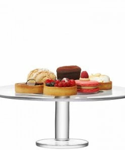 LSA International 40cm Handmade Glass Konstantin Cake Stand