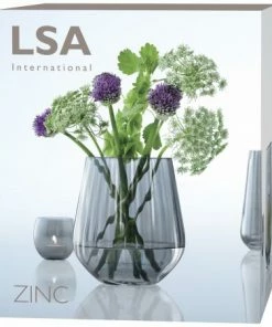 LSA International 16cm Sheer Zinc Vase/Lantern 15 LSA International 16cm Sheer Zinc Vase/Lantern