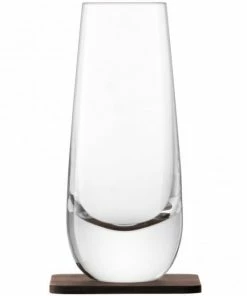 LSA International Set Of 2 Whisky Islay Mixer Glasses On Walnut Coasters 5 LSA International Set Of 2 Whisky Islay Mixer Glasses On Walnut Coasters