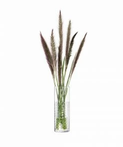 LSA International Mouthblown Glass Wicker Vase 20cm