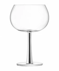 LSA International Set of 2 420ml Platinum Stem Gin Balloon Glasses