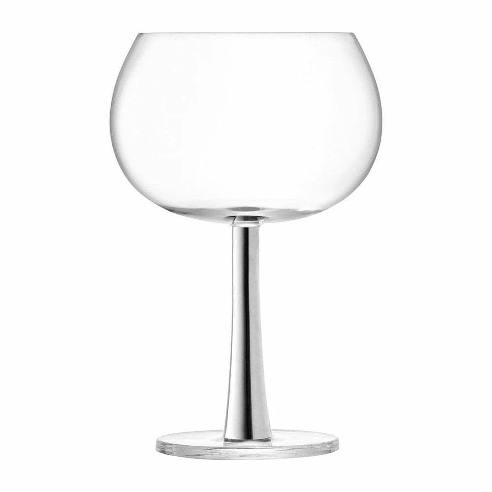 LSA International Set of 2 420ml Platinum Stem Gin Balloon Glasses 4 LSA International Set of 2 420ml Platinum Stem Gin Balloon Glasses