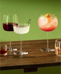 LSA International Set of 4 240ml Clear Borough Cocktail Saucer