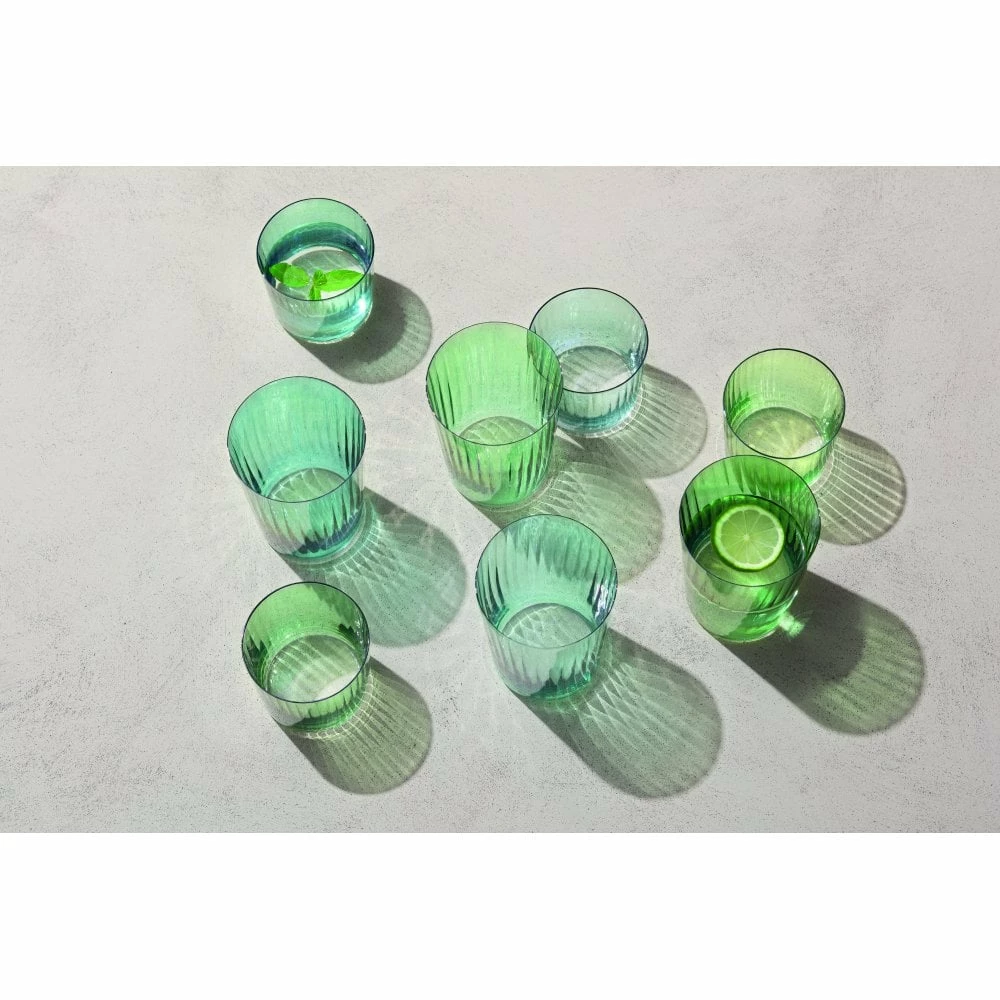 LSA International Set of 4 Assorted Jade 560ml Gems Tumbler Glasses 4 LSA International Set of 4 Assorted Jade 560ml Gems Tumbler Glasses