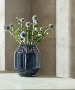 LSA International Sapphire Blue Rotunda 20cm Vase