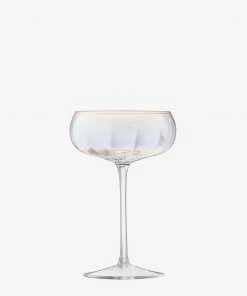 LSA International Set of 4 300ml Pearl Champagne Saucer