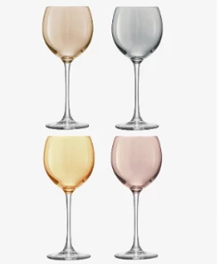 LSA International Polka Metallic Wine Glass - Set of 4 17 LSA International Polka Metallic Wine Glass - Set of 4