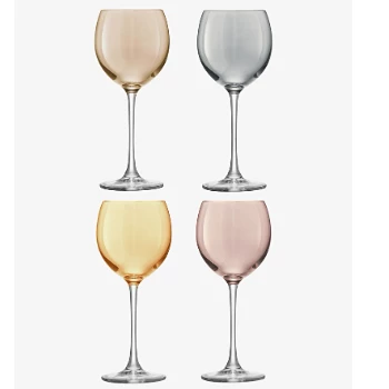 LSA International Polka Metallic Wine Glass - Set of 4 10 LSA International Polka Metallic Wine Glass - Set of 4