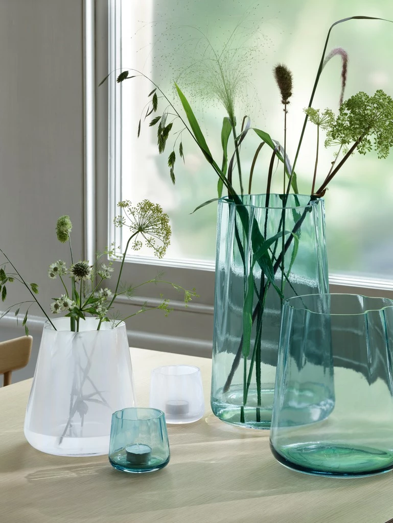 LSA International Sea Green 35cm Lagoon Lantern/Vase 7 LSA International Sea Green 35cm Lagoon Lantern/Vase