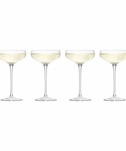 LSA International Set of 4 Wine Champagne Saucers 300ml