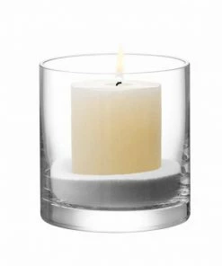 LSA International Column Vase Kerzenglas Klar 12 Cm