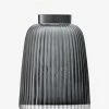 LSA International 26cm Grey Pleat Vase 1 LSA International 26cm Grey Pleat Vase